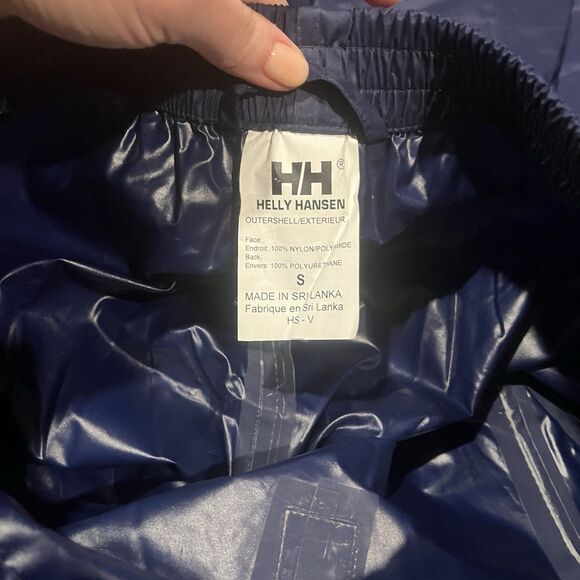 Helly Hansen Rain Pants Men’s Size Small Nylon PU Lining Ankle Snaps Packable - Picture 6 of 10